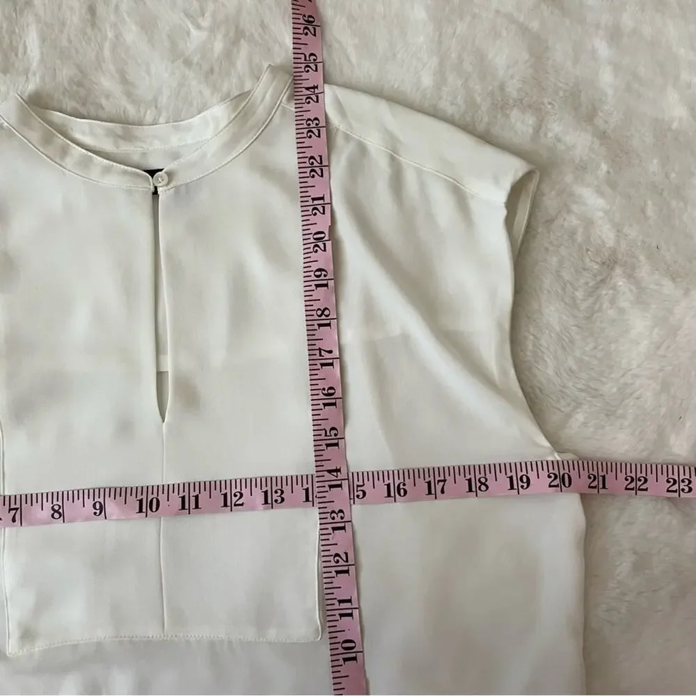 J. Crew sheer white
